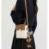 Детская мини сумочка для девочки с брелоком зайцем, маленькая сумка прогулочная стеганная белая