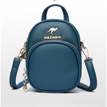 Детская мини сумочка на плечо Кенгуру, маленькая сумка для телефона для девочек Синий