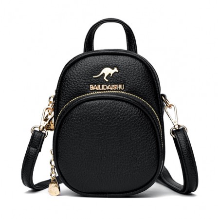 Детская мини сумочка на плечо Кенгуру, маленькая сумка для телефона для девочек Черный