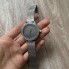 Женские наручные часы с камушками люкс качество на металлическом ремешке Серебро с черным
