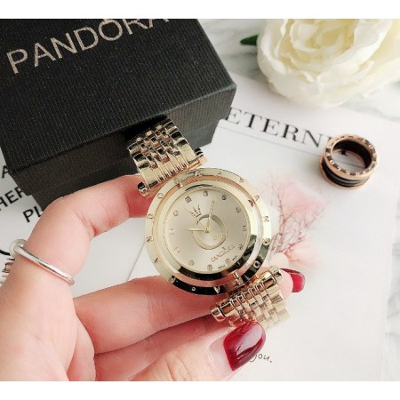Стильные женские наручные часы стиль Pandora Золото