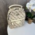 Модный женский мини рюкзачок Гесс, маленький рюкзак прогулочный Guess стиль Бежевый