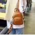 Жіночий маленький рюкзак екошкіра Коричневий