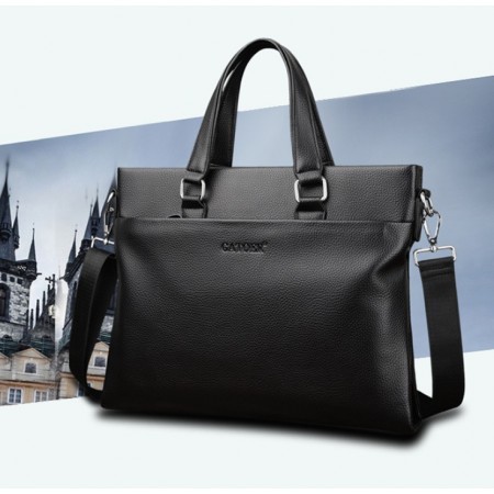 Стильная мужская сумка для ноутбука эко кожа, мужской портфель под ноутбук, планшет, лаптоп, макбук