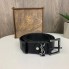 Женский кожаный ремень тонкий поясной из натуральной кожи YSL