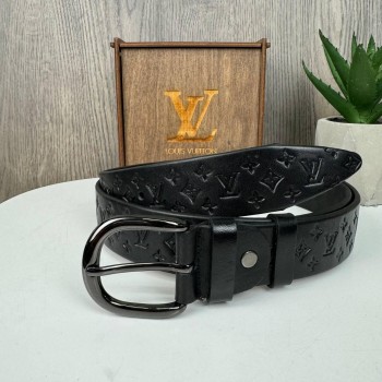 Стильный женский кожаный ремень под Луи Витон из натуральной кожи