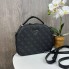 Каркасная женская сумка стиль Guess черная, сумочка на плечо Гесс