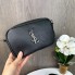 Кожаная женская мини сумочка клатч YSL, маленькая сумка из натуральной кожи Черный