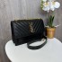 Качественная женская мини сумочка на цепочке YSL Черный