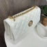 Мини сумочка через плечо клатч стиль Chanel женская модная сумка Шанель стеганная мини-сумочка Белый