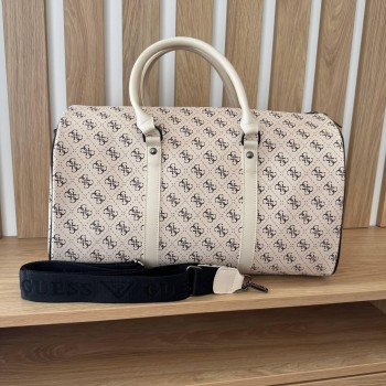 Женская сумка стиль Guess , сумочка городская для зала фитнеса, дорожная молочная Гесс