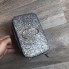 Модная женская сумочка клатч, маленькая сумка через плечо в стиле Marc Jacobs Серебро блестки