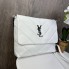 Женская мягкая сумка клатч YSL, мини сумочка для девушек Белый