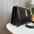 Качественная женская мини сумочка на цепочке YSL Черный
