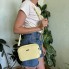 Маленькая женская кожаная сумочка клатч яркая мини сумка на плечо