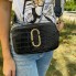 Женская мини сумочка клатч рептилия в стиле Marc Jacobs, маленькая сумка на плечо крокодил Черный