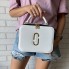 Стильная женская мини сумочка через плечо Marc Jacobs, каркасная сумка черная белая Белый