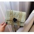 Женская мини сумочка клатч на цепочке, маленькая сумка через плечо Зеленый