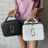 Стильная женская мини сумочка через плечо Marc Jacobs, каркасная сумка черная белая