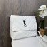 Женская мягкая сумка клатч YSL, мини сумочка для девушек Белый