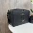 Кожаная женская мини сумочка клатч стиль Mars Jacobs черная. Сумка из натуральной кожи каркасная