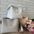 Женская мини сумочка стиль Зара, яркая сумка на плечо стиль Zara серая белая молочная Кремовый