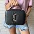 Стильная женская мини сумочка через плечо Marc Jacobs, каркасная сумка черная белая Черный с золотом