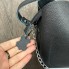 Женская кожаная сумка с цепочкой, качественная сумочка на плечо из натуральной кожи черная