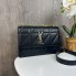 Стильная женская мини сумка клатч на плечо YSL, сумочка с цепочкой Черный с золотом