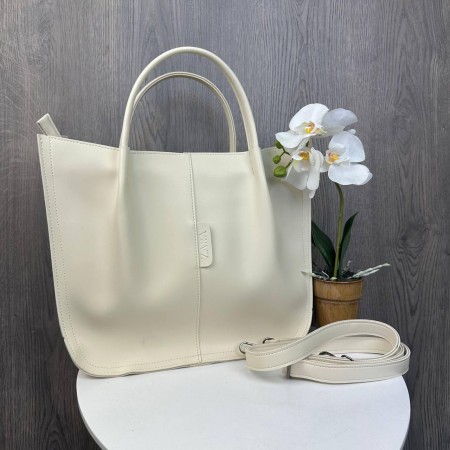 Женская сумка на плечо в стиле Zara Молочный