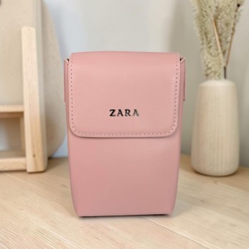 Женская мини сумочка клатч для телефона стиль Зара, маленькая сумка Zara Розовый