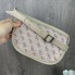 Модная женская бананка стиль Guess, сумка-бананка для девушек Гесс Бежевый