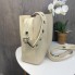 Женская сумка стиль Zara на плечо, сумочка Зара черная эко кожа люкс качество Молочный