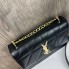 Стильная женская мини сумка клатч на плечо YSL, сумочка с цепочкой Черный с золотом