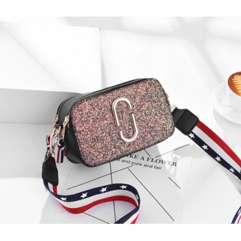 Модная женская сумочка клатч, маленькая сумка через плечо в стиле Marc Jacobs Розовый блестки Модная женская сумочка клатч, маленькая сумка через плечо в стиле Marc Jacobs Розовый блестки