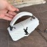 Маленькая женская сумочка клатч YSL люкс качество, мини сумка на плечо Белый