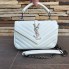 Маленькая женская сумочка клатч YSL люкс качество, мини сумка на плечо Белый