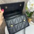 Стильная женская мини сумка клатч на плечо YSL, сумочка с цепочкой Черный с золотом