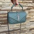 Маленькая женская сумочка клатч YSL люкс качество, мини сумка на плечо Мятный