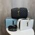Стильная женская мини сумочка стиль Yves Saint Laurent каркасная, сумка для девушек стеганная